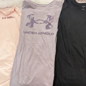 3 PACK Under Armour long Sleeve T-Shirts in Pink, Purple, and Black